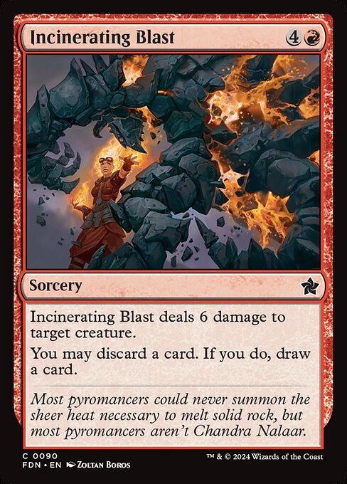 Incinerating Blast - Foundations Magic card