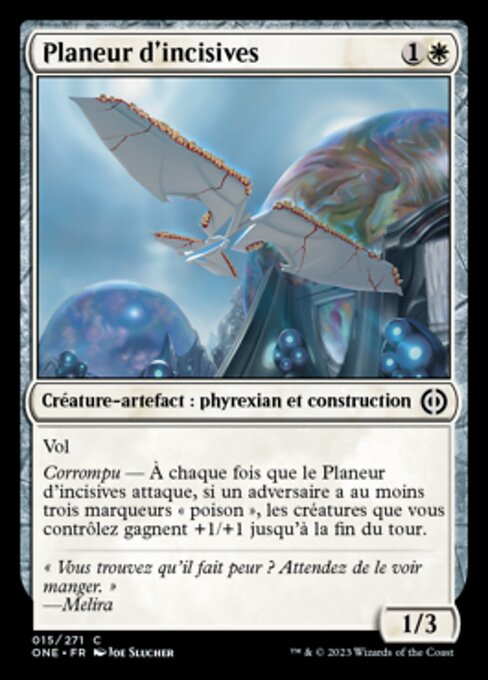 Planador Incisivo (Incisor Glider) - Phyrexia: All Will Be One (#15) - Illustrated by Joe Slucher - Magic: The Gathering Card