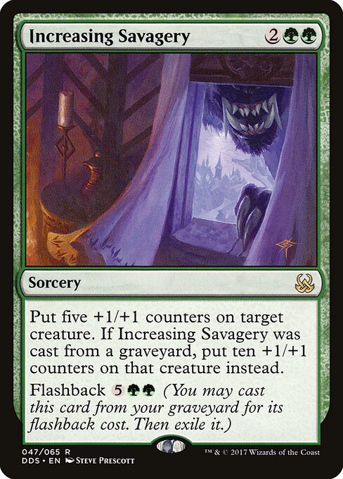 Increasing Savagery - Duel Decks: Mind vs. Might Magic card