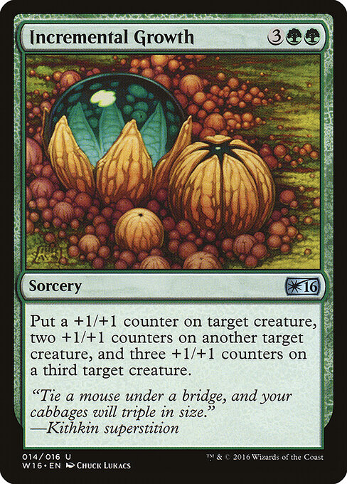 Incremental Growth - Welcome Deck 2016 Magic card