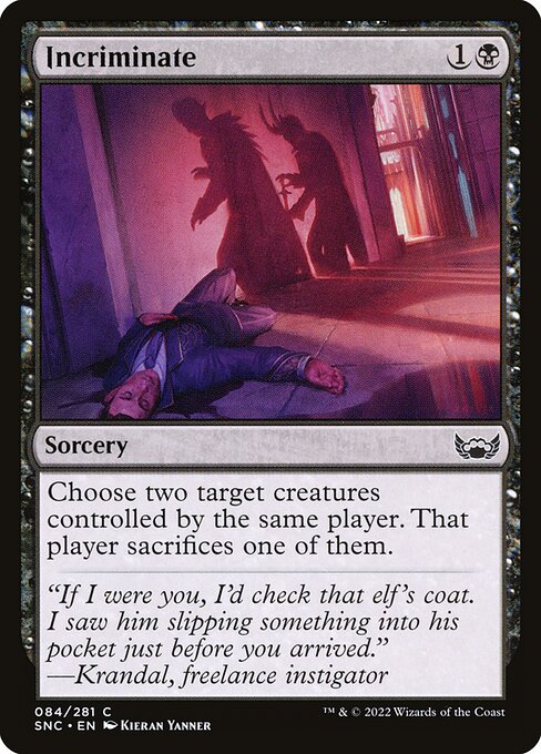 Incriminate - Streets of New Capenna Magic card