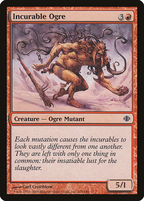 Incurable Ogre - Shards of Alara Magic card