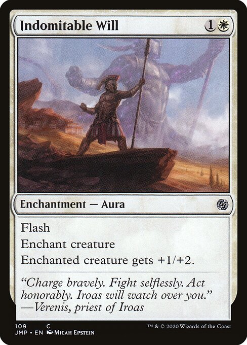 Indomitable Will - Jumpstart (#109) - Illustrated by Micah Epstein - Magic: The Gathering Card