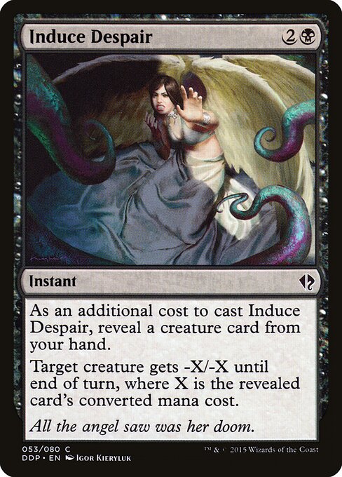 Induce Despair - Duel Decks: Zendikar vs. Eldrazi (#53) - Illustrated by Igor Kieryluk - Magic: The Gathering Card