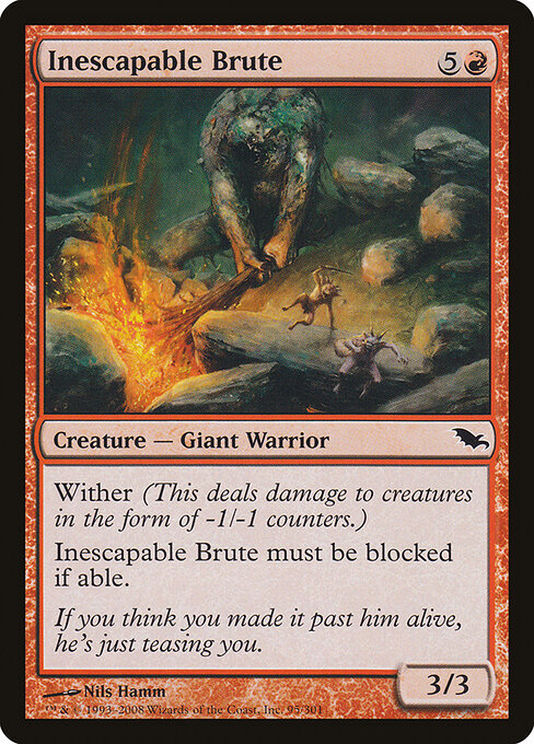 Inescapable Brute - Shadowmoor Magic card