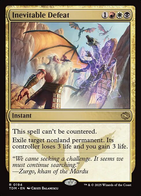Inevitable Defeat - Tarkir: Dragonstorm Magic card