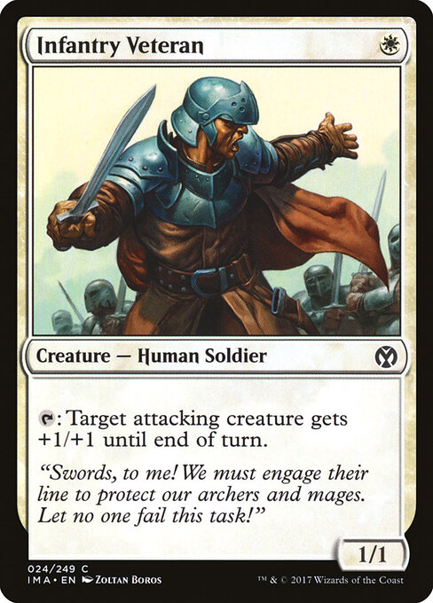 Infantry Veteran - Iconic Masters Magic card