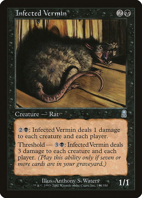 Infected Vermin - Odyssey Magic card