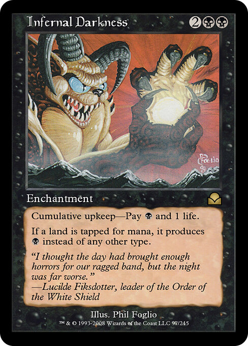 Infernal Darkness - Masters Edition II Magic card