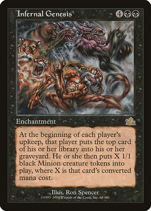 Infernal Genesis - Prophecy (#68) - Illustrated by Ron Spencer - Magic: The Gathering Card