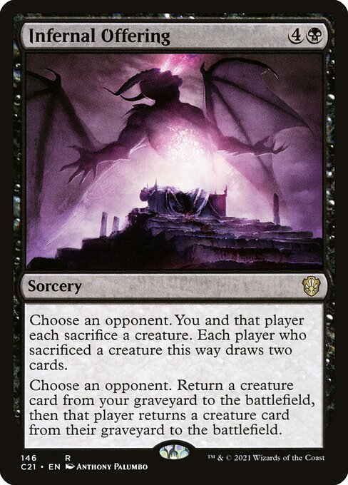 Infernal Offering - Commander 2021 Magic card