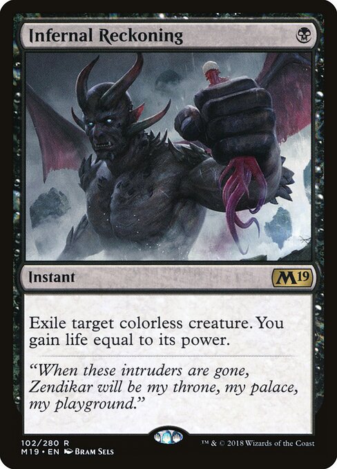 Infernal Reckoning - Core Set 2019 Magic card