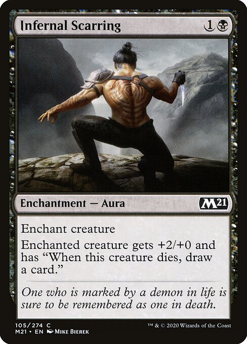 Infernal Scarring - Core Set 2021 Magic card