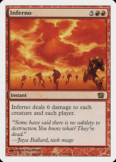 Inferno - Eighth Edition Magic card