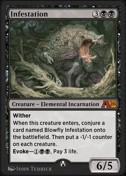 Infestation - Alchemy: Lorwyn Eclipsed (#9) - Illustrated by John Tedrick - Magic: The Gathering Card