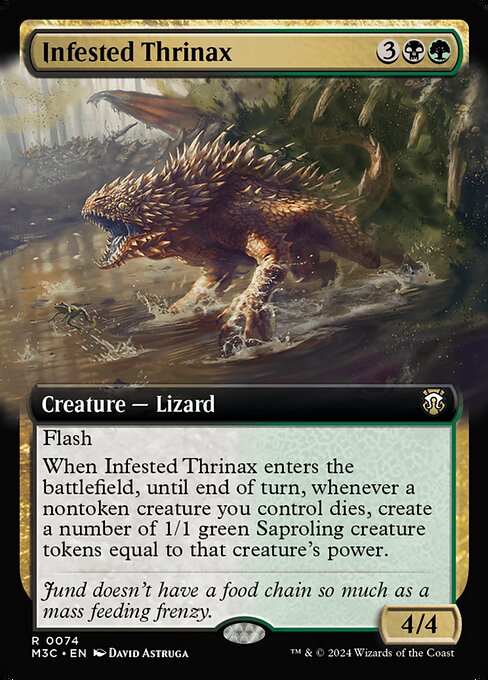Infested Thrinax - Modern Horizons 3 Commander Magic card