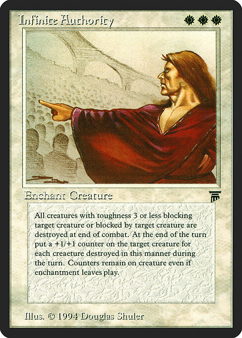 Infinite Authority - Legends Magic card
