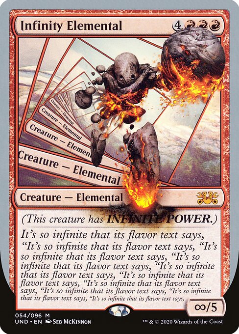Infinity Elemental - Unsanctioned Magic card