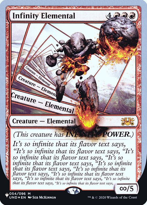 Infinity Elemental - The List (Unfinity Foil Edition) (#29) - Illustrated by Seb McKinnon - Magic: The Gathering Card