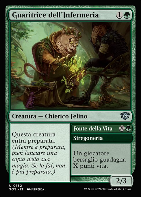 Infirmary Healer // Stream of Life - Secrets of Strixhaven (#152) - Illustrated by Nereida - Magic: The Gathering Card