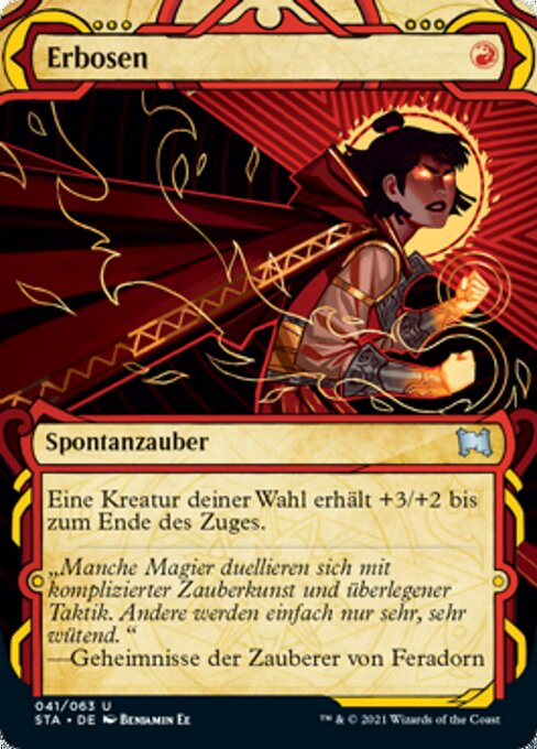 Embravecer (Infuriate) - Strixhaven Mystical Archive (#41) - Illustrated by Benjamin Ee - Magic: The Gathering Card