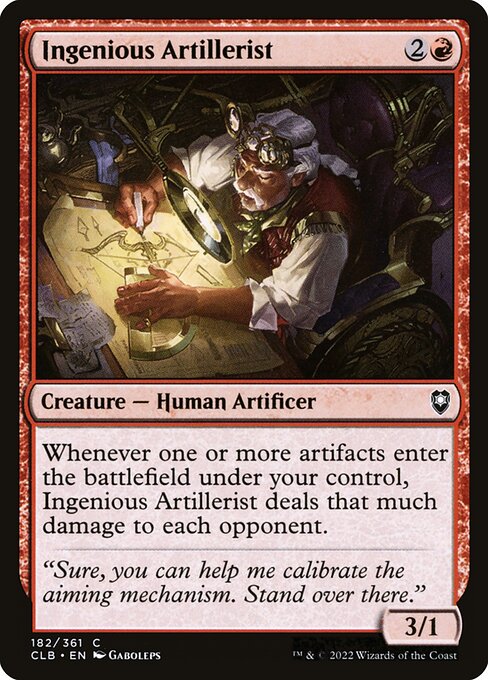 Ingenious Artillerist - Commander Legends: Battle for Baldur's Gate Magic card