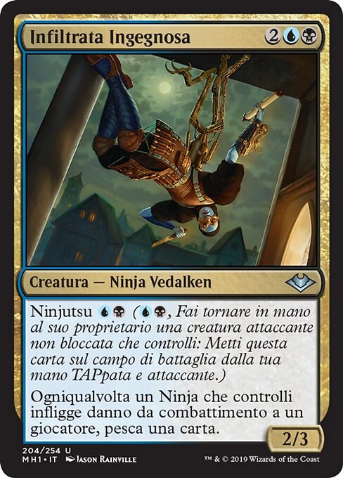 Infiltratrice ingénieuse (Ingenious Infiltrator) - Modern Horizons (#204) - Illustrated by Jason Rainville - Magic: The Gathering Card
