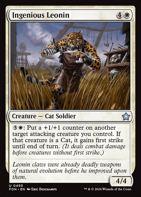 Ingenious Leonin - Foundations Magic card