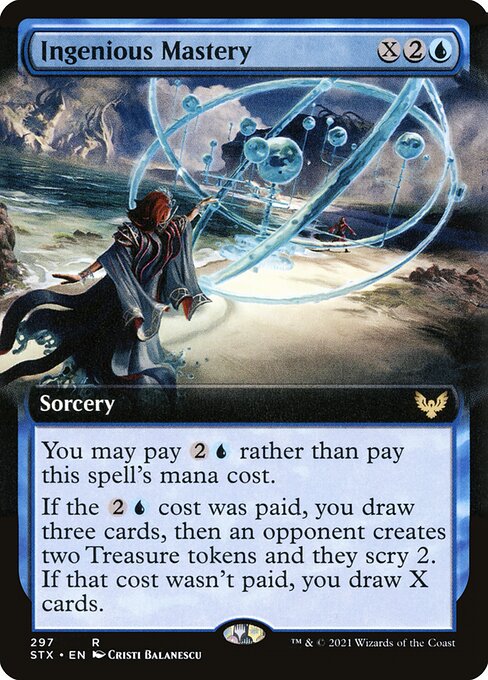 創意の熟達 (Ingenious Mastery) - Strixhaven: School of Mages (#297) - Illustrated by Cristi Balanescu - Magic: The Gathering Card