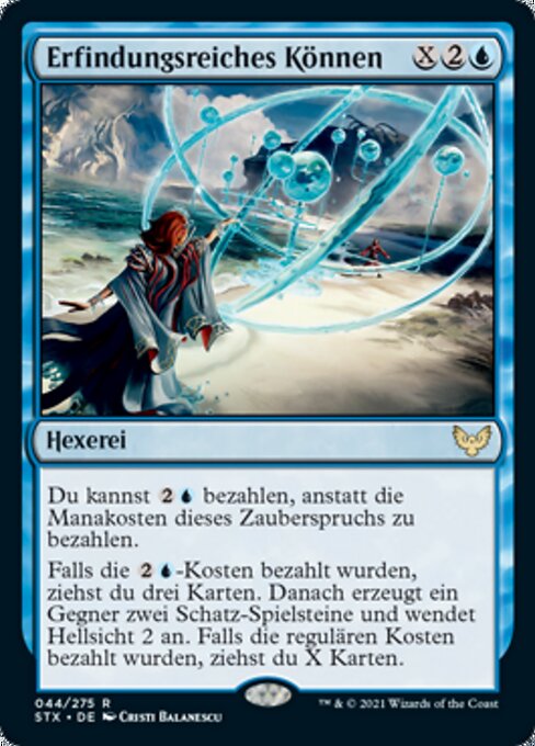 Maestria Ingegnosa (Ingenious Mastery) - Strixhaven: School of Mages (#44) - Illustrated by Cristi Balanescu - Magic: The Gathering Card