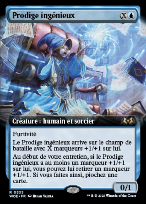 Prodige ingénieux (Ingenious Prodigy) - Wilds of Eldraine (#333) - Illustrated by Brian Valeza - Magic: The Gathering Card