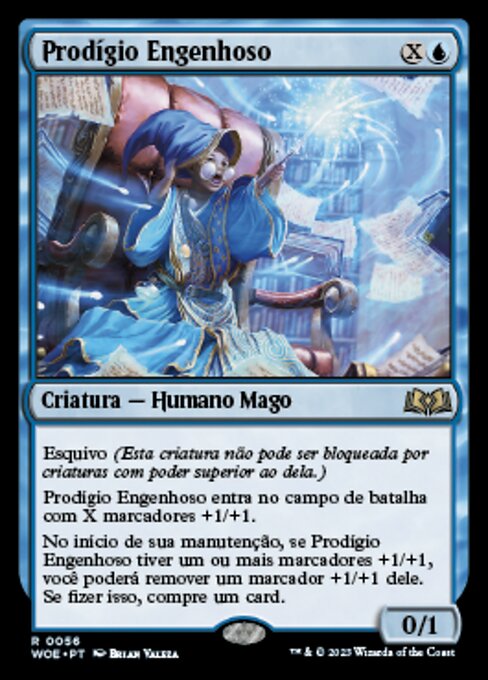 Prodigio ingenioso (Ingenious Prodigy) - Wilds of Eldraine (#56) - Illustrated by Brian Valeza - Magic: The Gathering Card