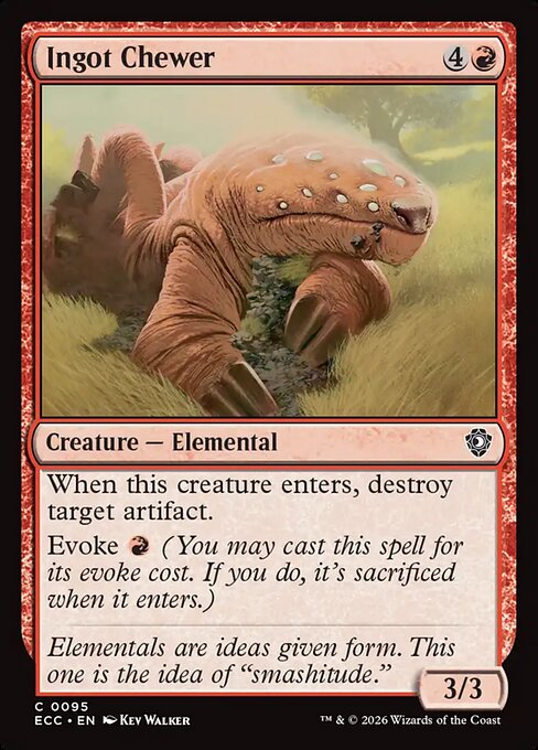 Ingot Chewer - Lorwyn Eclipsed Commander (#95) - Illustrated by Kev Walker - Magic: The Gathering Card