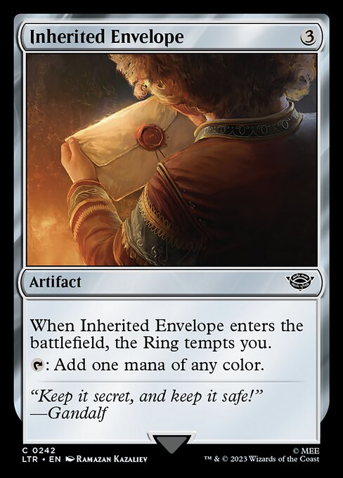 Inherited Envelope - The Lord of the Rings: Tales of Middle-earth Magic card