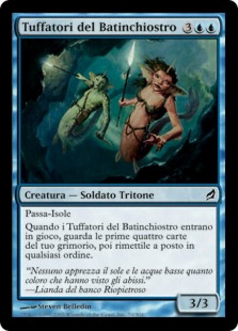 Buceadores de Tinta Profunda (Inkfathom Divers) - Lorwyn (#70) - Illustrated by Steven Belledin - Magic: The Gathering Card