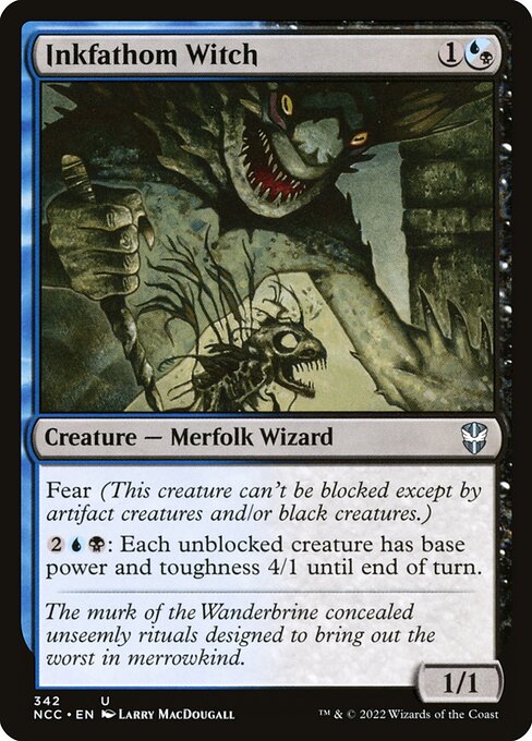 Inkfathom Witch - New Capenna Commander Magic card