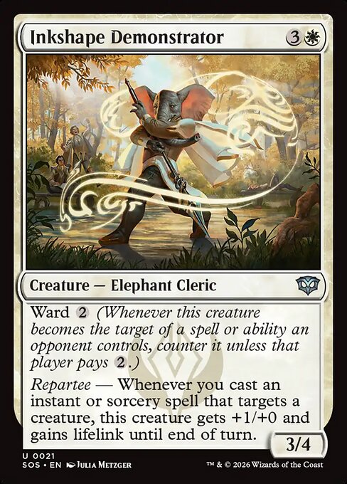 Inkshape Demonstrator - Secrets of Strixhaven Magic card