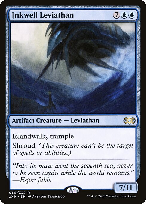 墨涌海怪 (Inkwell Leviathan) - Double Masters (#55) - Illustrated by Anthony Francisco - Magic: The Gathering Card