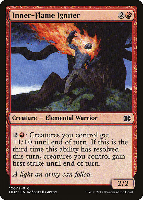 Inner-Flame Igniter - Modern Masters 2015 (#120) - Illustrated by Scott Hampton - Magic: The Gathering Card