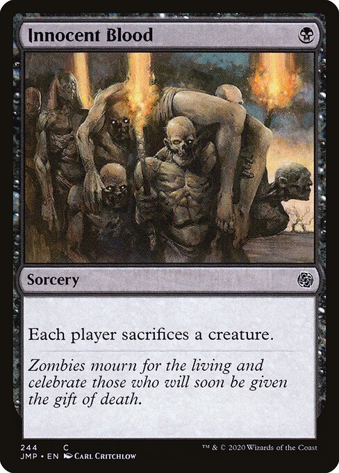 Innocent Blood - Jumpstart (#244) - Illustrated by Carl Critchlow - Magic: The Gathering Card