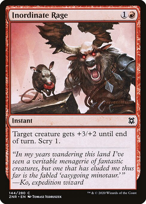 Inordinate Rage - Zendikar Rising Magic card