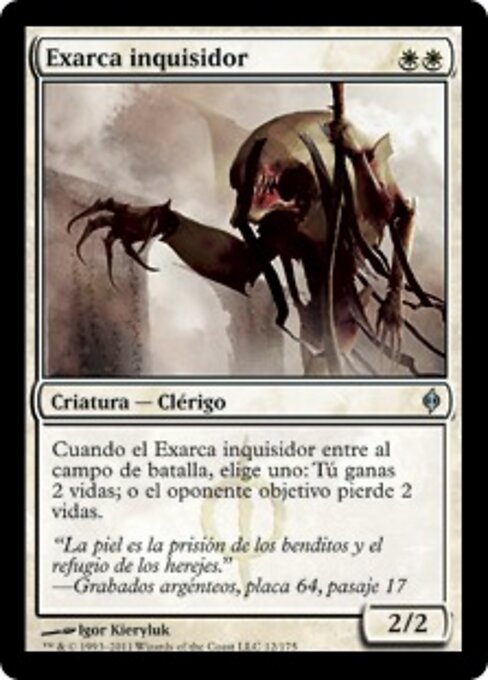 Exarque inquisiteur (Inquisitor Exarch) - New Phyrexia (#12) - Illustrated by Igor Kieryluk - Magic: The Gathering Card