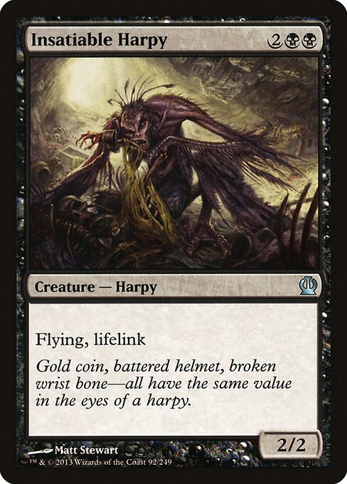 Insatiable Harpy - Theros Magic card