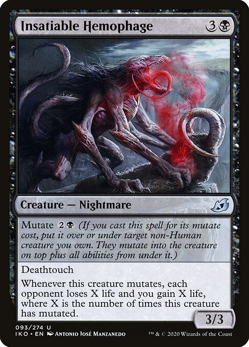 Insatiable Hemophage - Ikoria: Lair of Behemoths Magic card