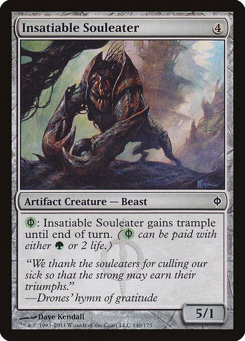 Insatiable Souleater - New Phyrexia Magic card