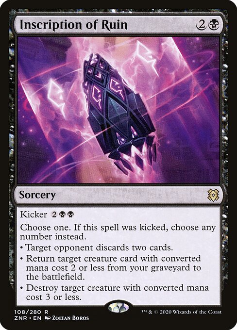 Inscription of Ruin - Zendikar Rising Magic card