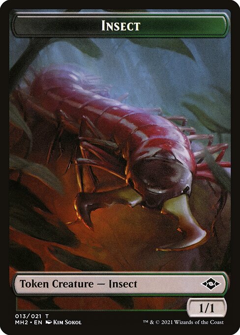 Insect - Time Spiral Remastered Tokens (#11) - Illustrated by E. M. Gist - Magic: The Gathering Card