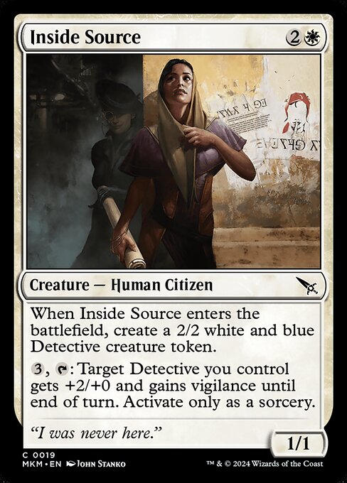 Inside Source - Murders at Karlov Manor Magic card