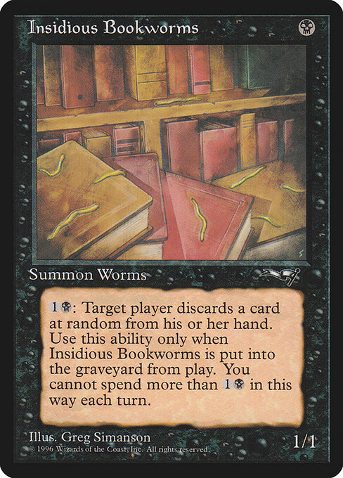 Insidious Bookworms - Alliances Magic card