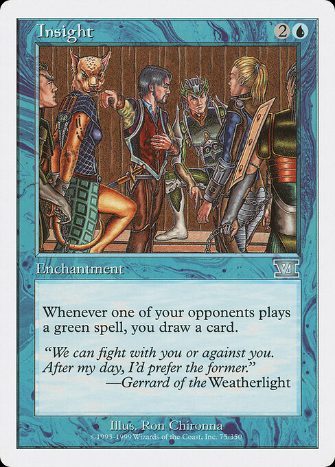 Insight - Classic Sixth Edition (#75) - Illustrated by Ron Chironna - Magic: The Gathering Card